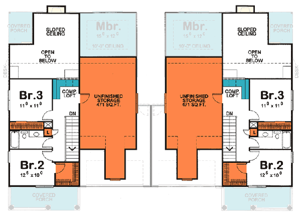Upper/Second Floor Plan:10-867