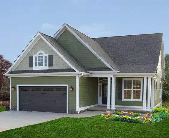 Country house plans 101-105 - front exterior, 1,562 sq ft, 3 bed, 2 bath house plans | Monster House Plans