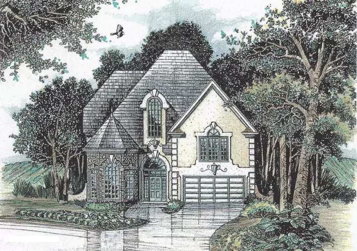 French Country house plans 101-106 - front exterior, 3,126 sq ft, 3 bed, 3 bath house plans | Monster House Plans