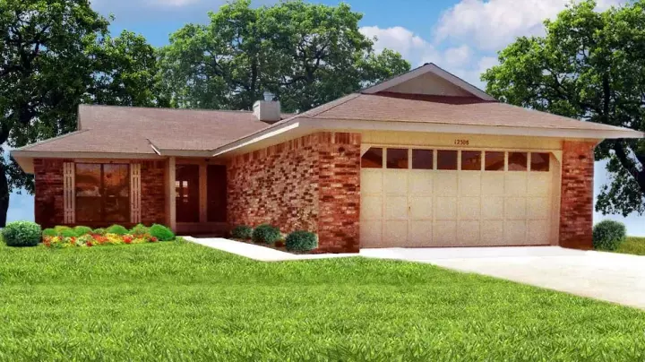Traditional house plans 101-114 - front exterior, 1,634 sq ft, 3 bed, 3 bath house plans | Monster House Plans