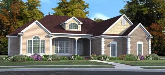 Southern house plans 103-101 - front exterior, 3,257 sq ft, 4 bed, 3 bath house plans | Monster House Plans