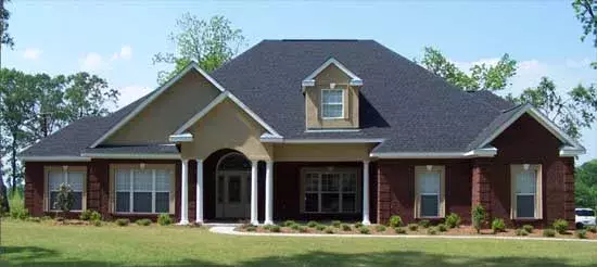 Traditional house plans 103-115 - front exterior, 2,785 sq ft, 4 bed, 2 bath house plans | Monster House Plans