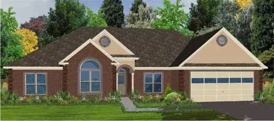 Southern house plans 103-129 - front exterior, 1,880 sq ft, 3 bed, 2 bath house plans | Monster House Plans