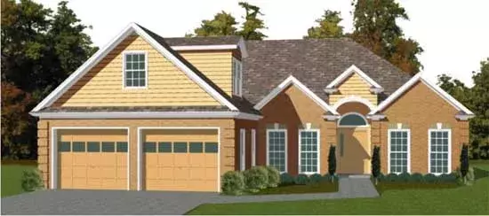 Southern house plans 103-131 - front exterior, 1,872 sq ft, 3 bed, 2 bath house plans | Monster House Plans