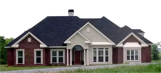 Southern house plans 103-138 - front exterior, 2,586 sq ft, 4 bed, 2 bath house plans | Monster House Plans