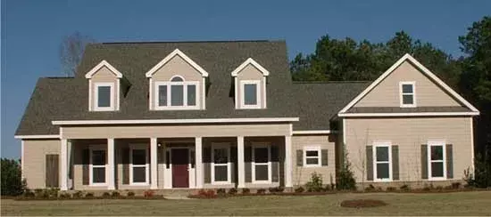 Country house plans 103-140 - front exterior, 2,649 sq ft, 4 bed, 3 bath house plans | Monster House Plans