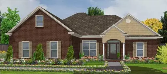 Traditional house plans 103-162 - front exterior, 1,832 sq ft, 3 bed, 2 bath house plans | Monster House Plans