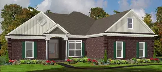 Traditional house plans 103-164 - front exterior, 1,938 sq ft, 3 bed, 3 bath house plans | Monster House Plans