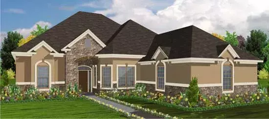 Traditional house plans 103-170 - front exterior, 2,272 sq ft, 3 bed, 2 bath house plans | Monster House Plans