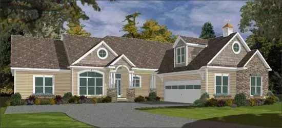 Traditional house plans 103-178 - front exterior, 3,615 sq ft, 5 bed, 3 bath house plans | Monster House Plans
