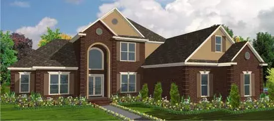 Traditional house plans 103-181 - front exterior, 3,131 sq ft, 4 bed, 4 bath house plans | Monster House Plans