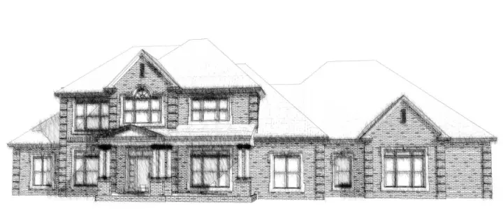 Southern house plans 103-184 - front exterior, 4,600 sq ft, 4 bed, 3 bath house plans | Monster House Plans