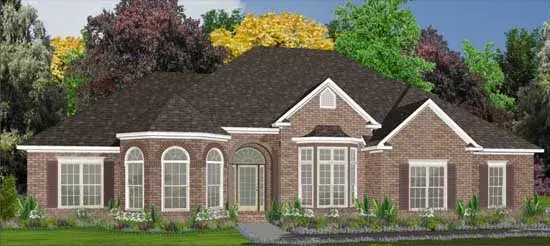 Traditional house plans 103-194 - front exterior, 2,750 sq ft, 4 bed, 3 bath house plans | Monster House Plans