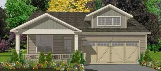 Country house plans 103-214 - front exterior, 1,859 sq ft, 3 bed, 2 bath house plans | Monster House Plans