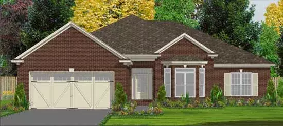 Traditional house plans 103-237 - front exterior, 2,359 sq ft, 4 bed, 2 bath house plans | Monster House Plans