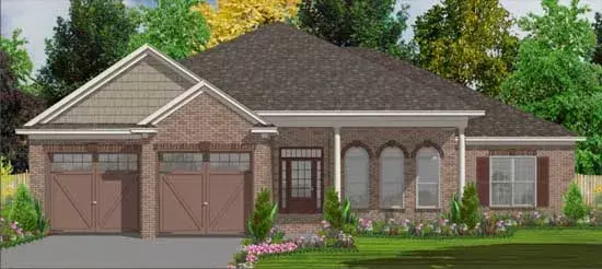 Southern house plans 103-238 - front exterior, 2,343 sq ft, 4 bed, 2 bath house plans | Monster House Plans