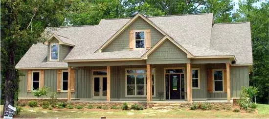 Country house plans 103-264 - front exterior, 2,456 sq ft, 4 bed, 3 bath house plans | Monster House Plans