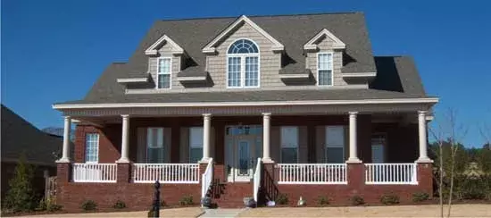 Farmhouse house plans 103-268 - front exterior, 2,865 sq ft, 4 bed, 3 bath house plans | Monster House Plans