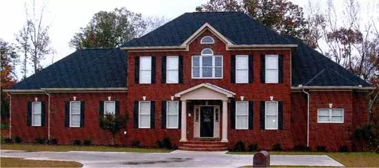 Southern Colonial house plans 103-293 - front exterior, 3,438 sq ft, 4 bed, 3 bath house plans | Monster House Plans