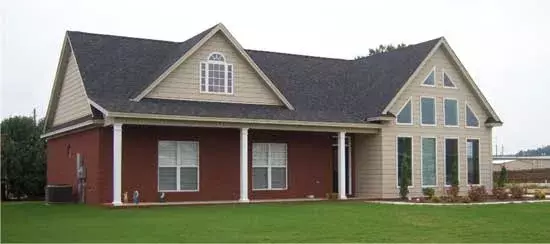 Country house plans 103-305 - front exterior, 2,279 sq ft, 3 bed, 2 bath house plans | Monster House Plans