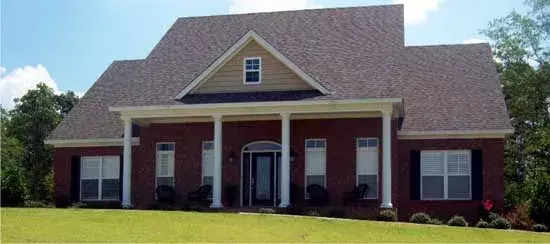 Country house plans 103-317 - front exterior, 2,711 sq ft, 5 bed, 3 bath house plans | Monster House Plans