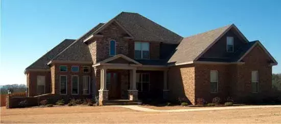 Traditional house plans 103-318 - front exterior, 3,346 sq ft, 4 bed, 4 bath house plans | Monster House Plans