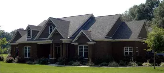Traditional house plans 103-319 - front exterior, 3,568 sq ft, 4 bed, 2 bath house plans | Monster House Plans