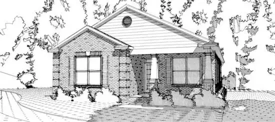 Craftsman house plans 103-331 - front exterior, 1,558 sq ft, 3 bed, 2 bath house plans | Monster House Plans