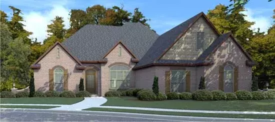 Southern house plans 103-332 - front exterior, 2,091 sq ft, 4 bed, 2 bath house plans | Monster House Plans