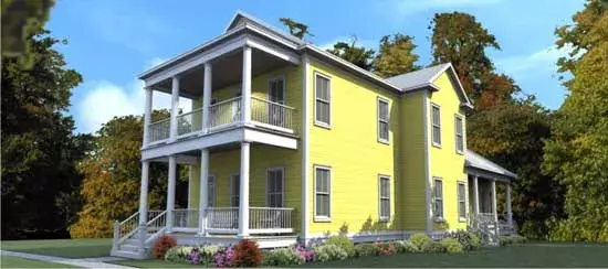 Southern house plans 103-349 - front exterior, 2,604 sq ft, 4 bed, 3 bath house plans | Monster House Plans