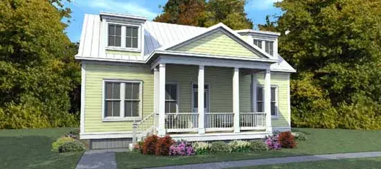 Farmhouse house plans 103-359 - front exterior, 1,686 sq ft, 3 bed, 2 bath house plans | Monster House Plans