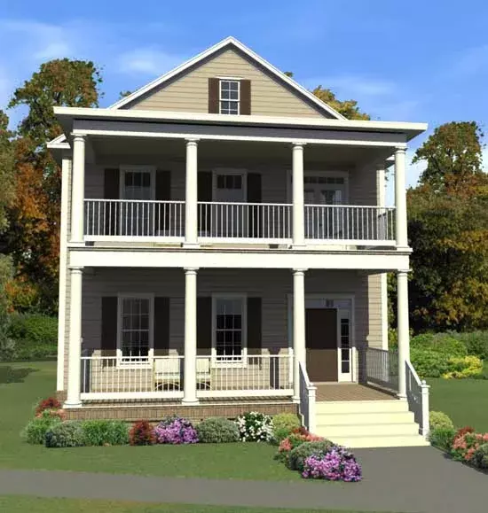 Southern house plans 103-367 - front exterior, 3,375 sq ft, 3 bed, 3 bath house plans | Monster House Plans