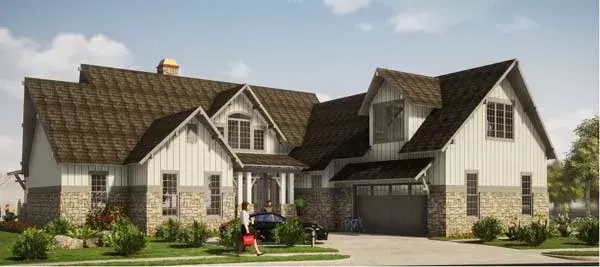 Traditional house plans 103-372 - front exterior, 3,410 sq ft, 5 bed, 5 bath house plans | Monster House Plans