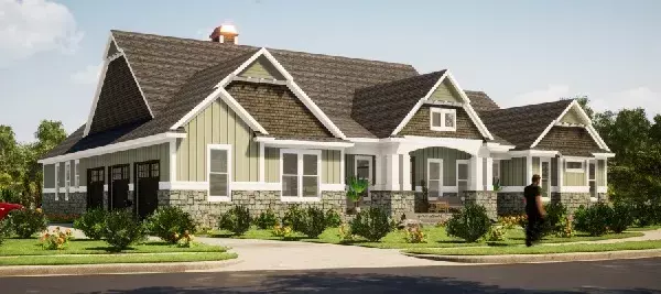 Craftsman house plans 103-373 - front exterior, 2,865 sq ft, 3 bed, 2 bath house plans | Monster House Plans