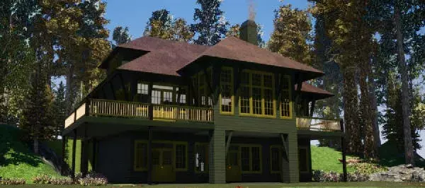 Contemporary house plans 103-382 - front exterior, 3,658 sq ft, 5 bed, 4 bath house plans | Monster House Plans