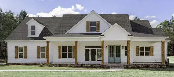Modern Farmhouse house plans 103-385 - front exterior, 2,814 sq ft, 4 bed, 3 bath house plans | Monster House Plans