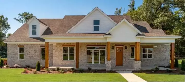 Modern Farmhouse house plans 103-409 - front exterior, 2,989 sq ft, 4 bed, 3 bath house plans | Monster House Plans