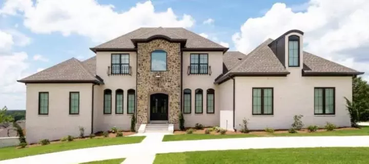Mediterranean house plans 103-434 - front exterior, 5,183 sq ft, 5 bed, 4 bath house plans | Monster House Plans