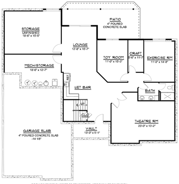 Lower Floor Plan:104-138