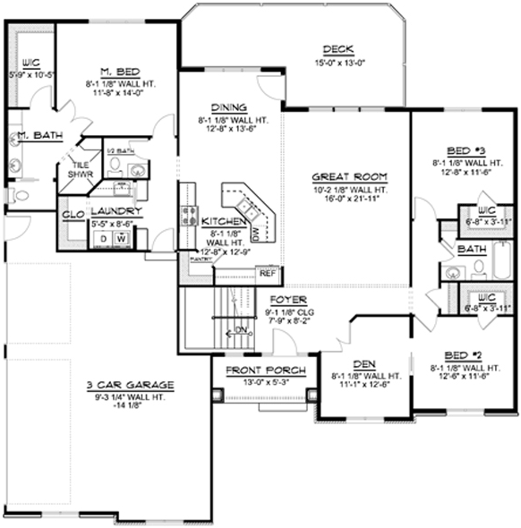 Main Floor Plan: 104-138