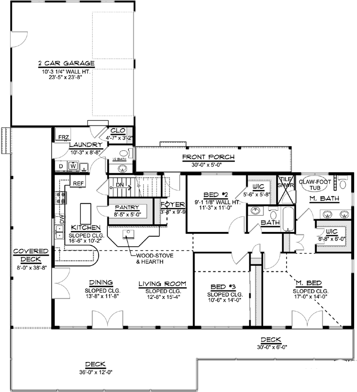 Main Floor Plan: 104-140