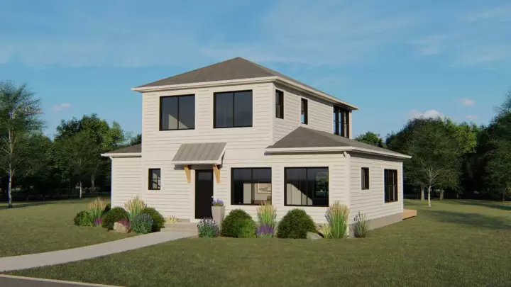 Traditional house plans 104-169 - front exterior, 1,828 sq ft, 2 bed, 2 bath house plans | Monster House Plans