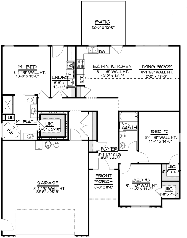 Main Floor Plan: 104-175