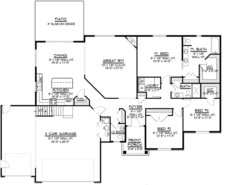Main Floor Plan: 104-176