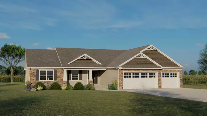 Traditional house plans 104-179 - front exterior, 1,939 sq ft, 4 bed, 3 bath house plans | Monster House Plans