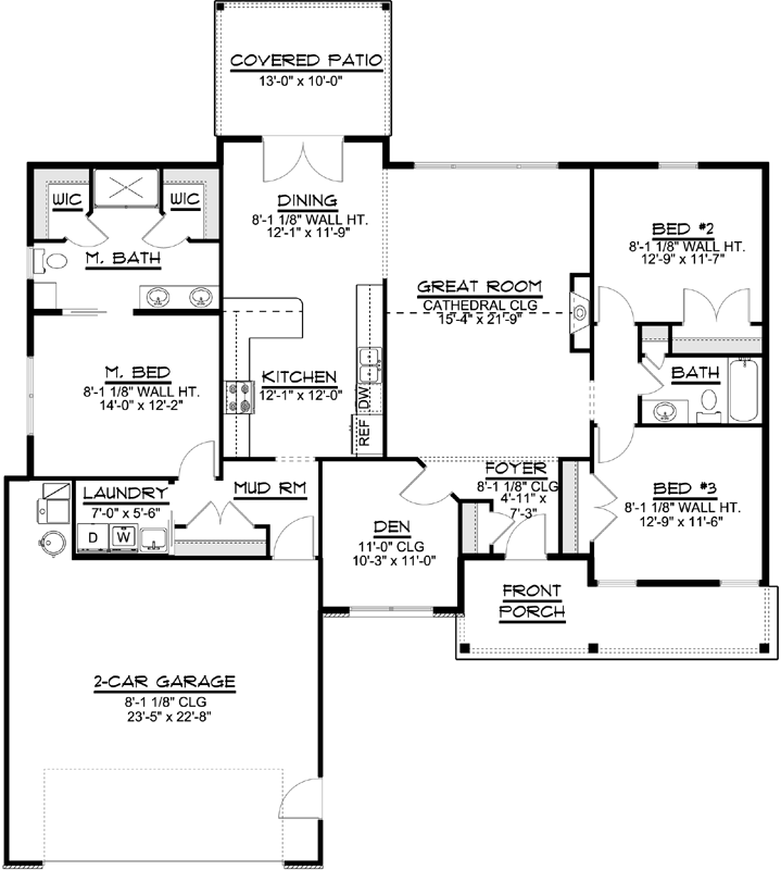 Main Floor Plan: 104-185