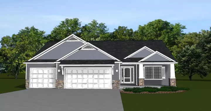Craftsman house plans 104-201 - front exterior, 1,900 sq ft, 3 bed, 2 bath house plans | Monster House Plans