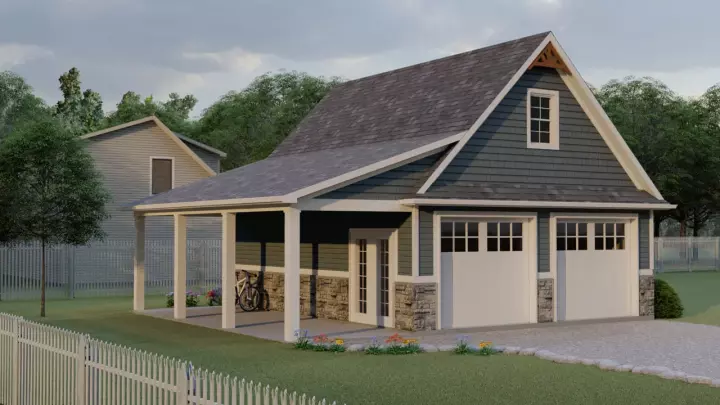 Traditional house plans 104-209 - front exterior, 1,064 sq ft, 0 bed, 0 bath house plans | Monster House Plans