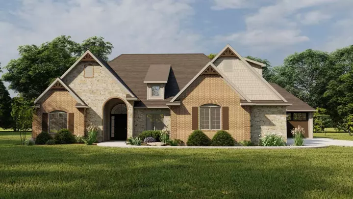 Traditional house plans 104-270 - front exterior, 2,806 sq ft, 4 bed, 3 bath house plans | Monster House Plans