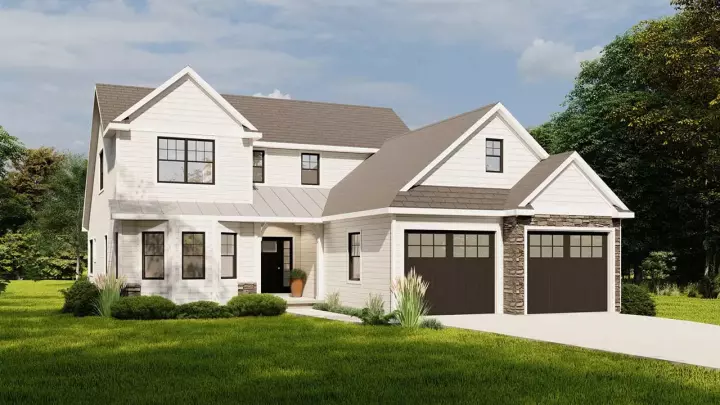 Craftsman house plans 104-272 - front exterior, 2,473 sq ft, 3 bed, 2 bath house plans | Monster House Plans